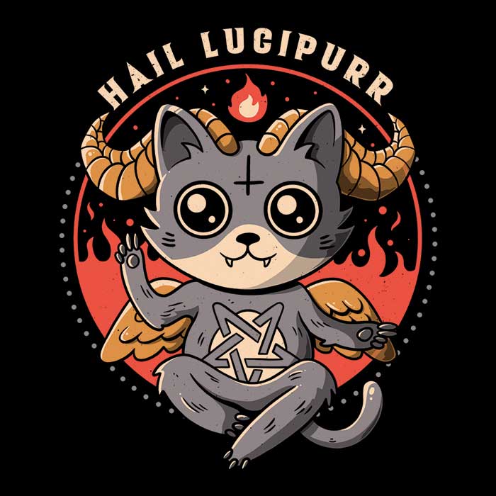 Hail Lucipurr Crewneck Sweatshirt - A Stylish and Comfortable Garment from Edu.ely