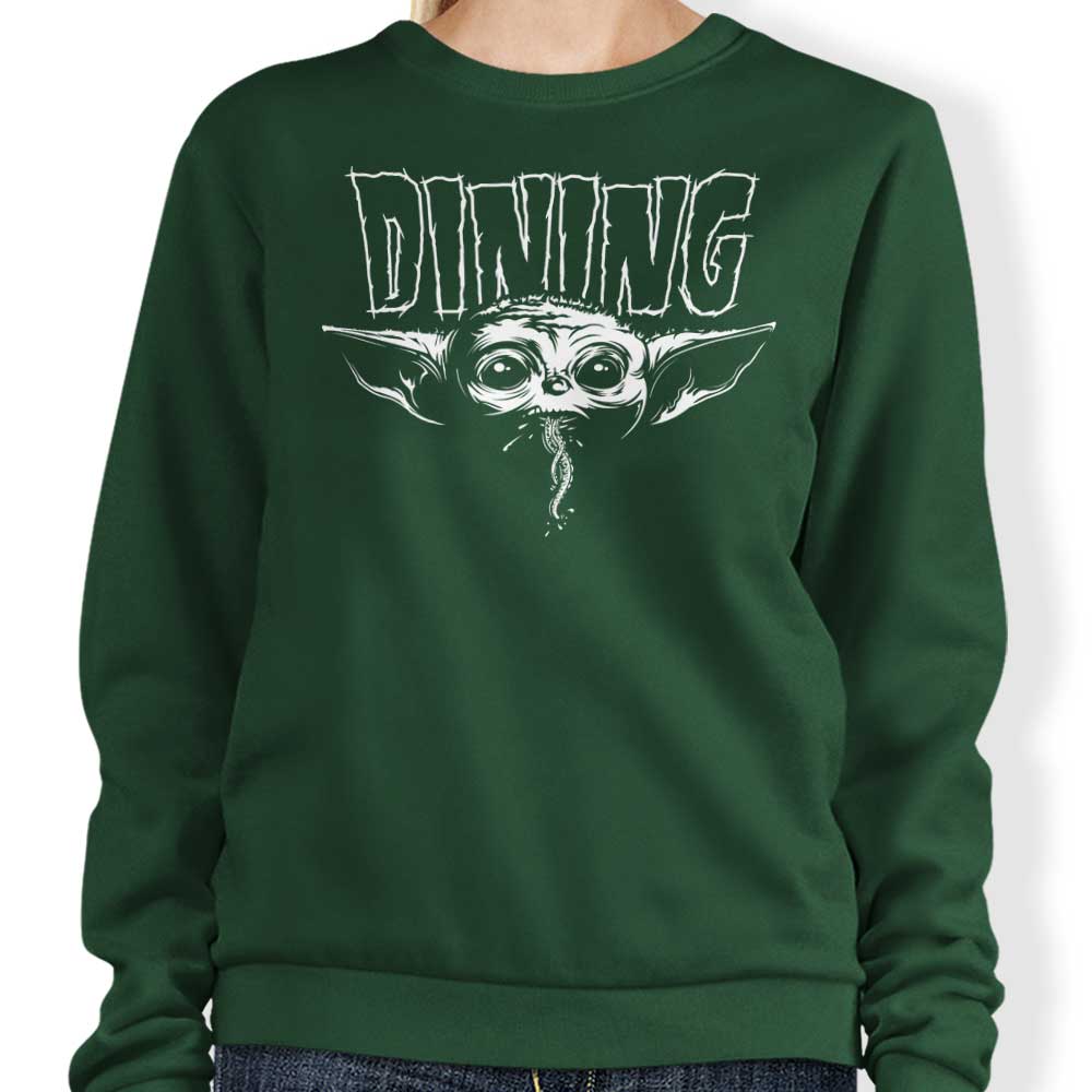 CappO's Comfortable Glutton Crewneck Sweatshirt in S - 4XL Sizes