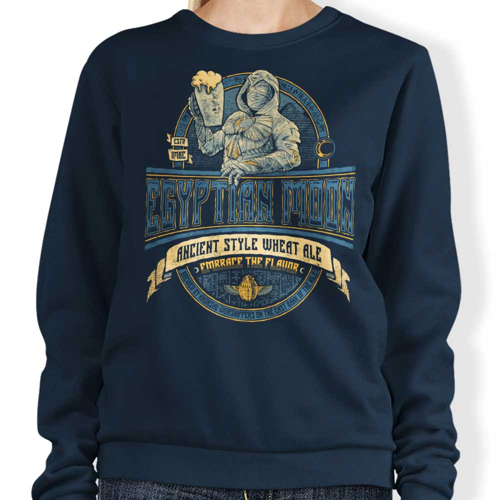 Comfortable Egyptian Moon Ale Crewneck Sweatshirt in S - 4XL Sizes