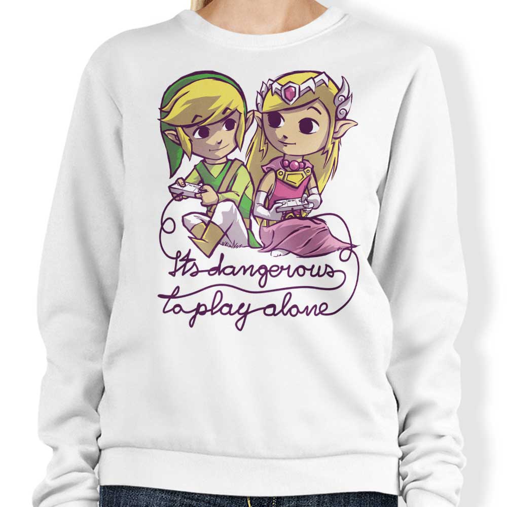 Spike00's 'It's Risky to Play Solo' Comfortable Crewneck Sweatshirt