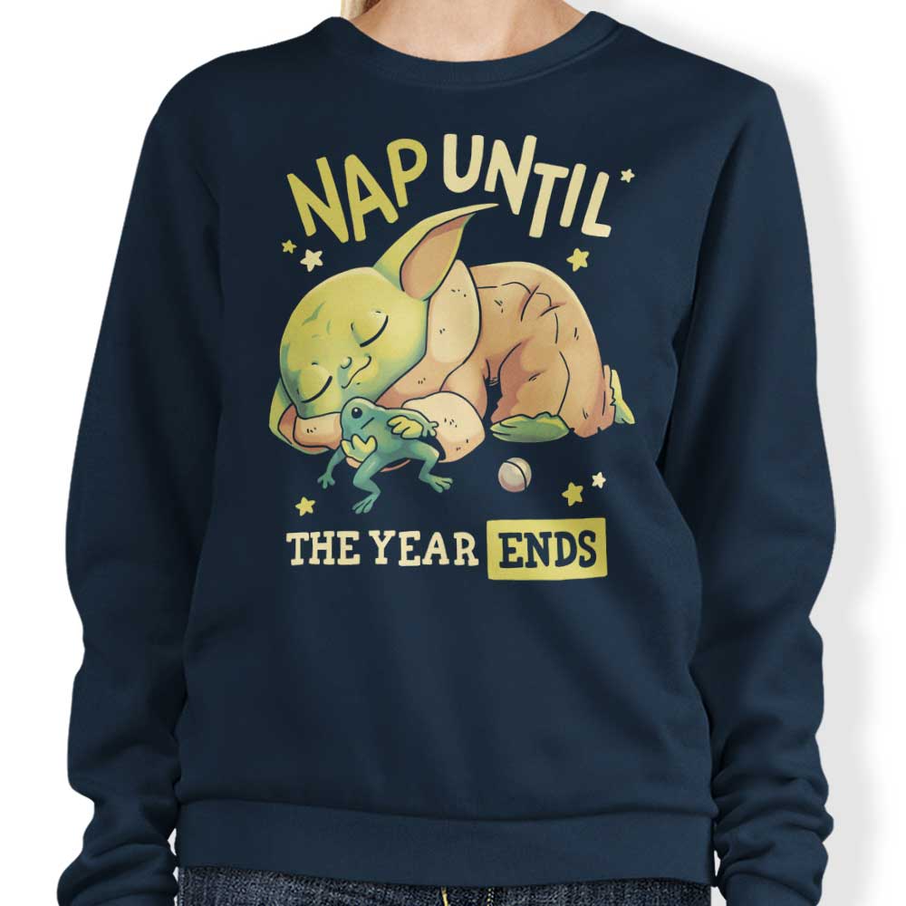 Year-End Nap Inspired Crewneck Sweatshirt by Geekydog