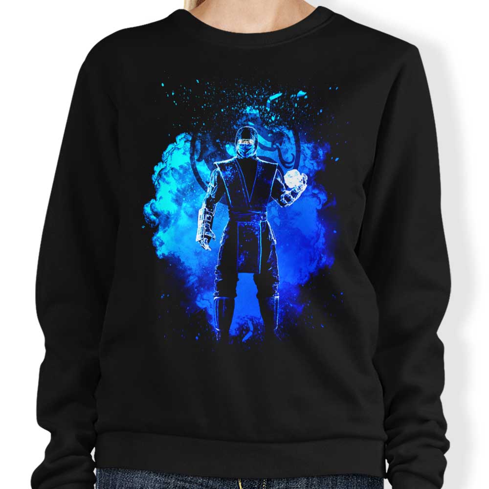 Soul of the Frosty Ninja Crewneck Sweatshirt - A Stylish Apparel by Donnie Illustrations