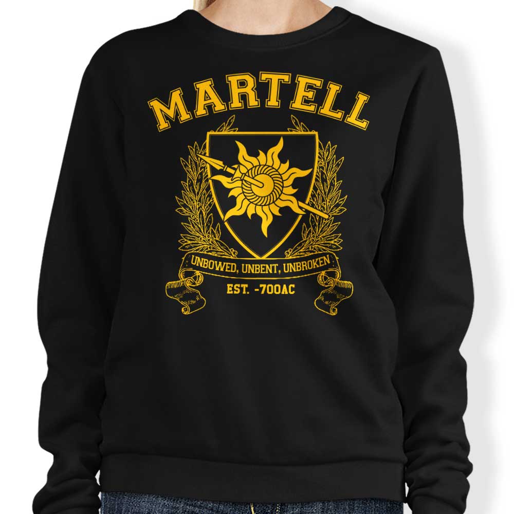 Digital Phoenix's Martell University Crewneck Sweatshirt for Men and Women