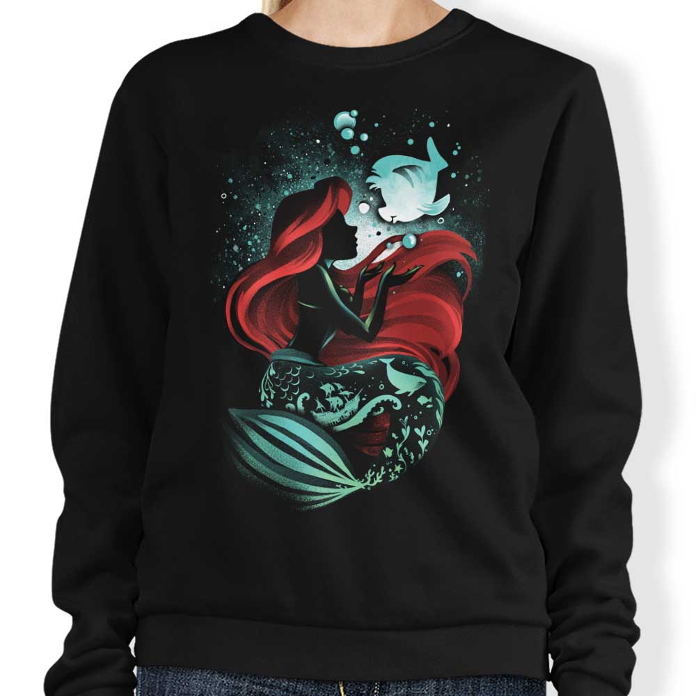 Alemaglia's Enchanting Song of the Mermaid Crewneck Sweatshirt