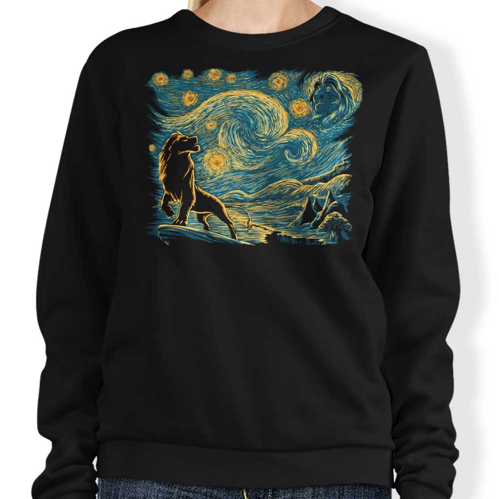 Starry King Crewneck Sweatshirt by Ddjvigo - A Fashionable and Comfortable Apparel