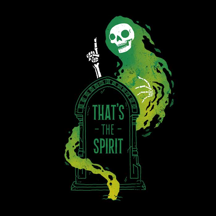 That's the Spirit - Comfortable Crewneck Sweatshirt by DinoMike
