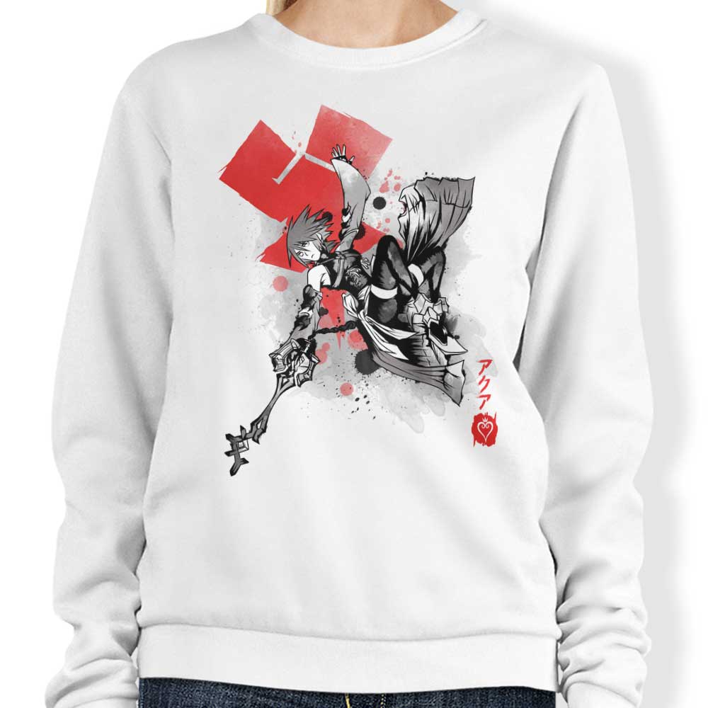 Soulkr Keyblade Master Sumi-e Crewneck Comfortable Sweatshirt