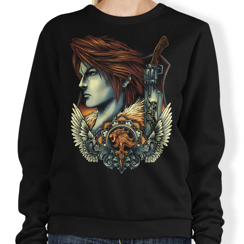 Glitchygorilla Lion Heart Emblem Crewneck Sweatshirt for Men and Women in Various Sizes