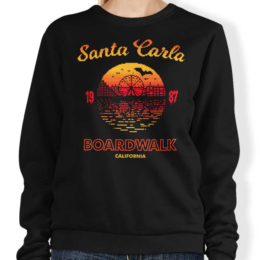 Stationjack's Santa Carla Sunset Comfortable Crewneck Sweatshirt, S - 4XL