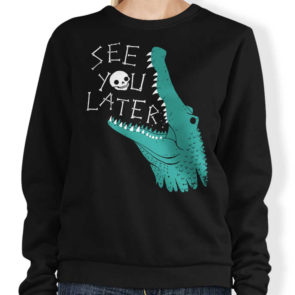 DinoMike's Later Alligator Crewneck Sweatshirt for Comfortable Wear