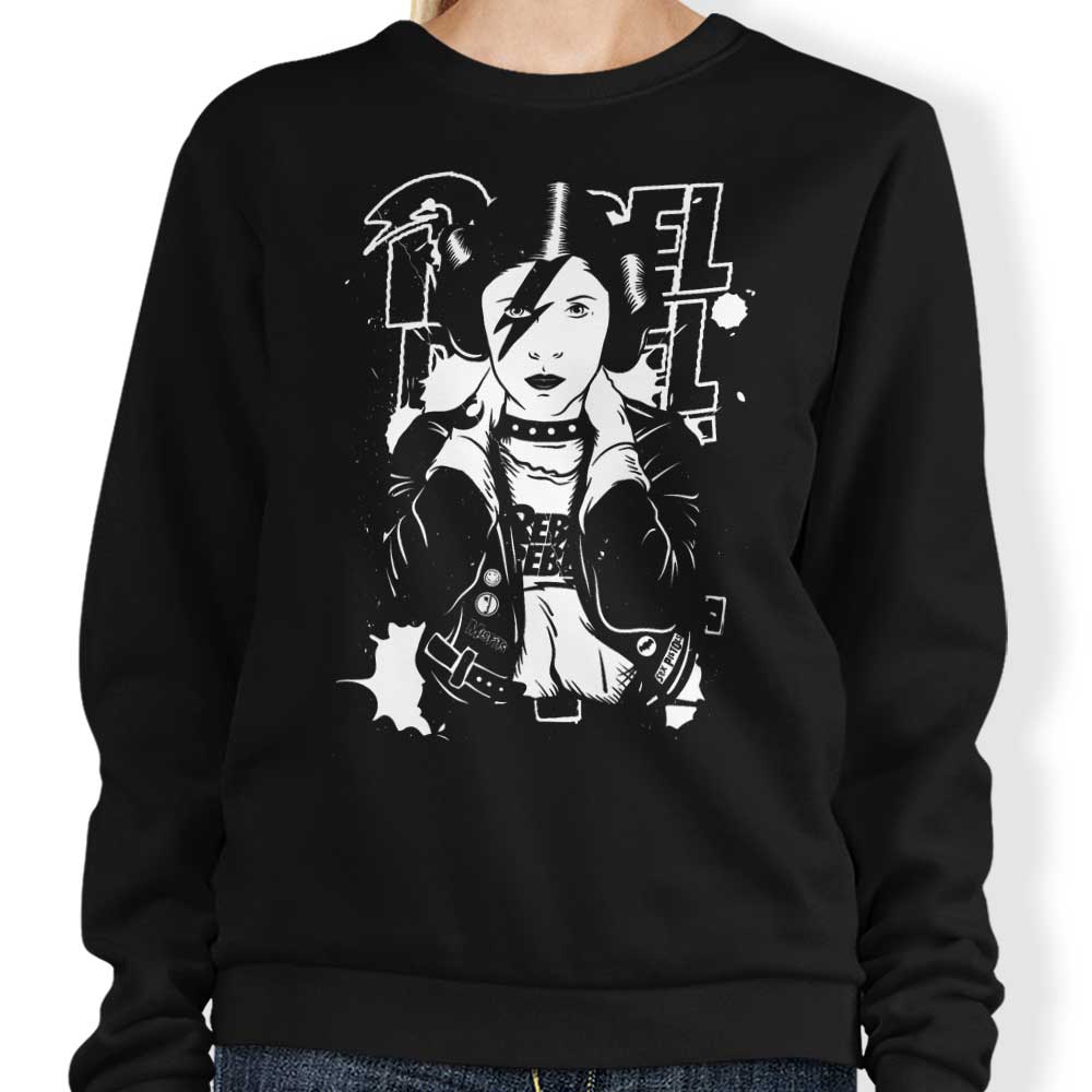 Rebel Rebel Crewneck Sweatshirt by Green Devil