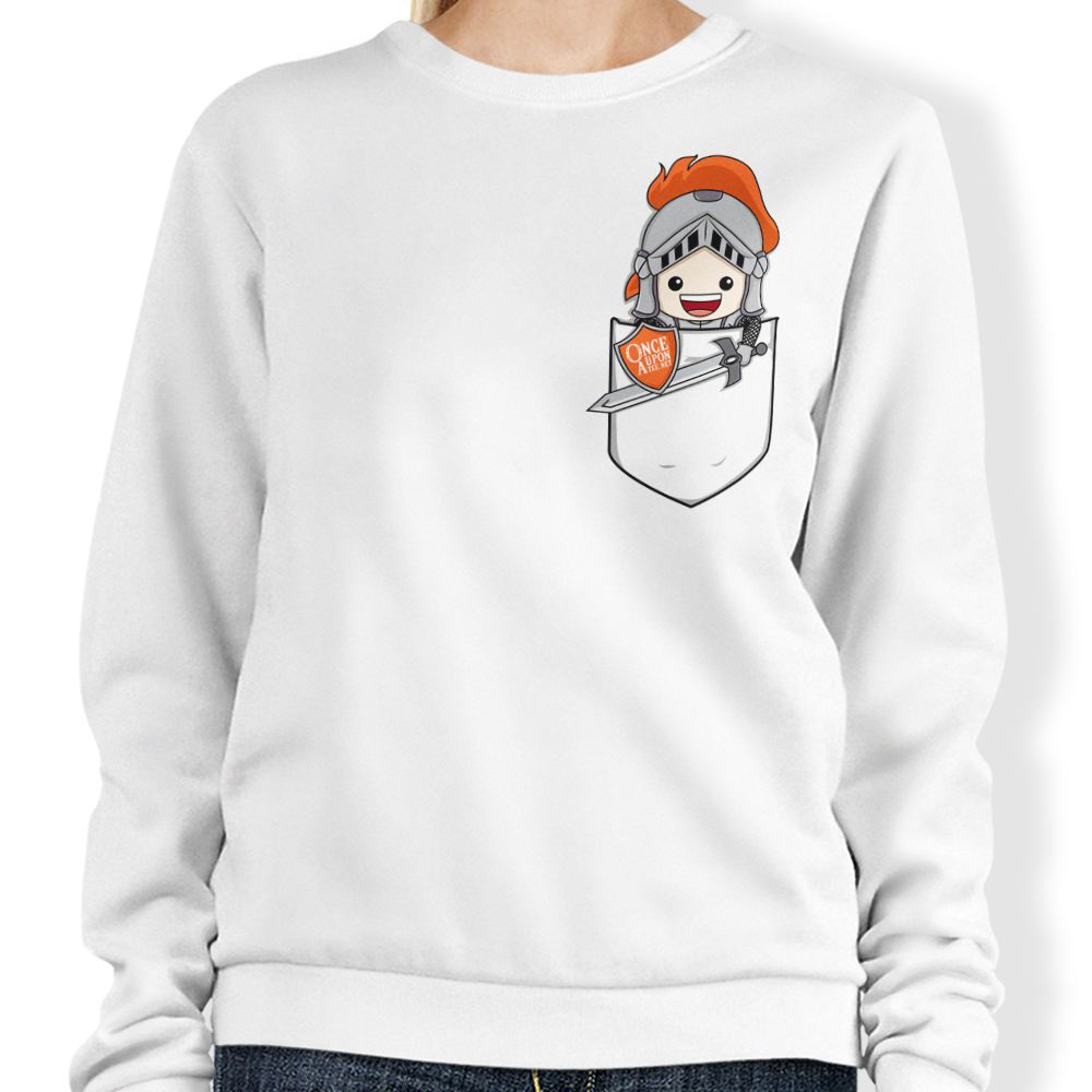 Comfortable Pocket Teerion Crewneck Sweatshirt by Donnie Illustrations