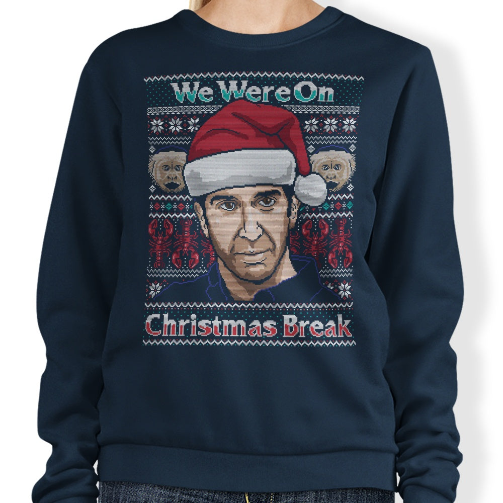 CoD Designs Christmas Break Crewneck Sweatshirt for Men and Women