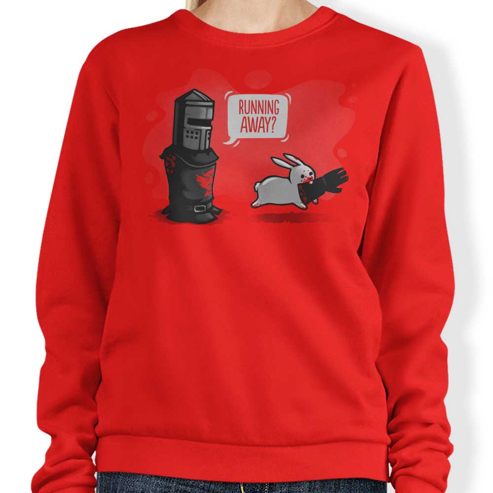 Comfortable Running Away Crewneck Sweatshirt in S - 4XL Sizes