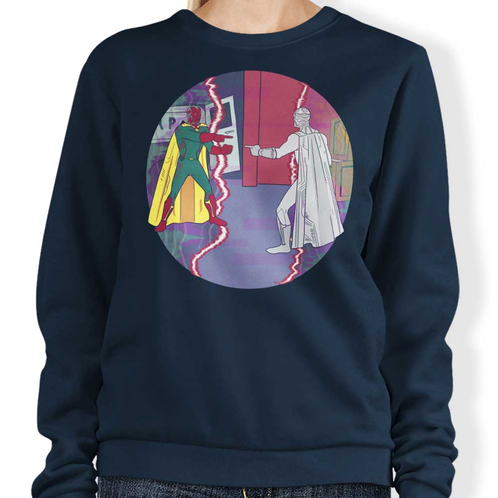MarianoSan's Two Visions Comfortable Crewneck Sweatshirt in S - 4XL