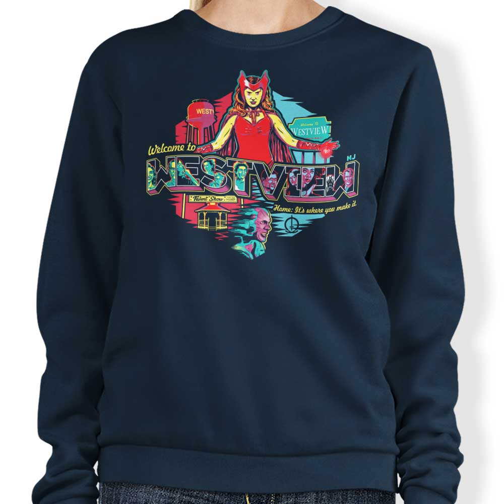 Welcome to Westview - Comfortable Crewneck Sweatshirt for All Sizes