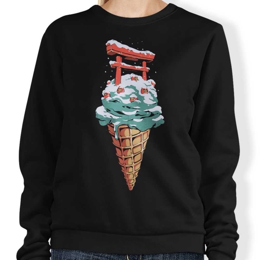 Japanese Ice Cream Inspired Crewneck Sweatshirt by Ilustrata
