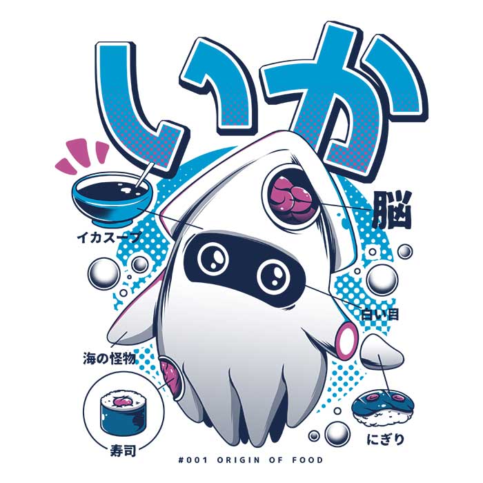 Squid Food Branded Crewneck Sweatshirt for Comfortable Wear