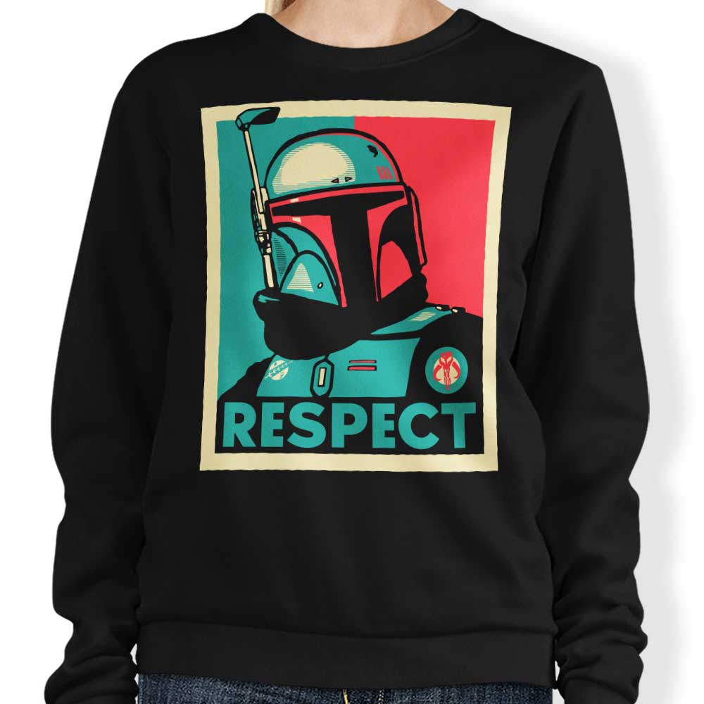 Teesgeex Crewneck Respect Sweatshirt in S - 4XL Sizes