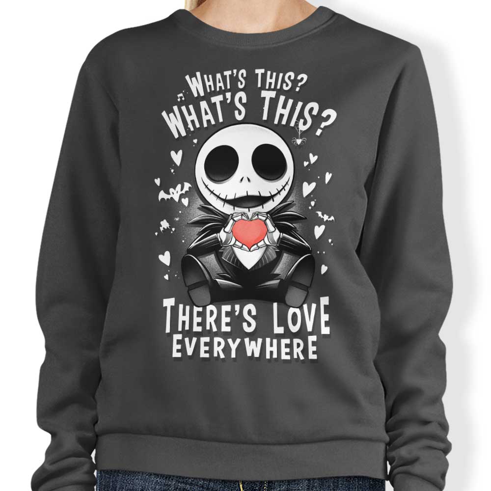 Alemaglia's 'Love Everywhere' Comfortable Crewneck Sweatshirt