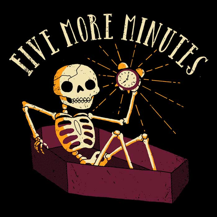Comfortable Five More Minutes Crewneck Sweatshirt in S - 4XL Sizes
