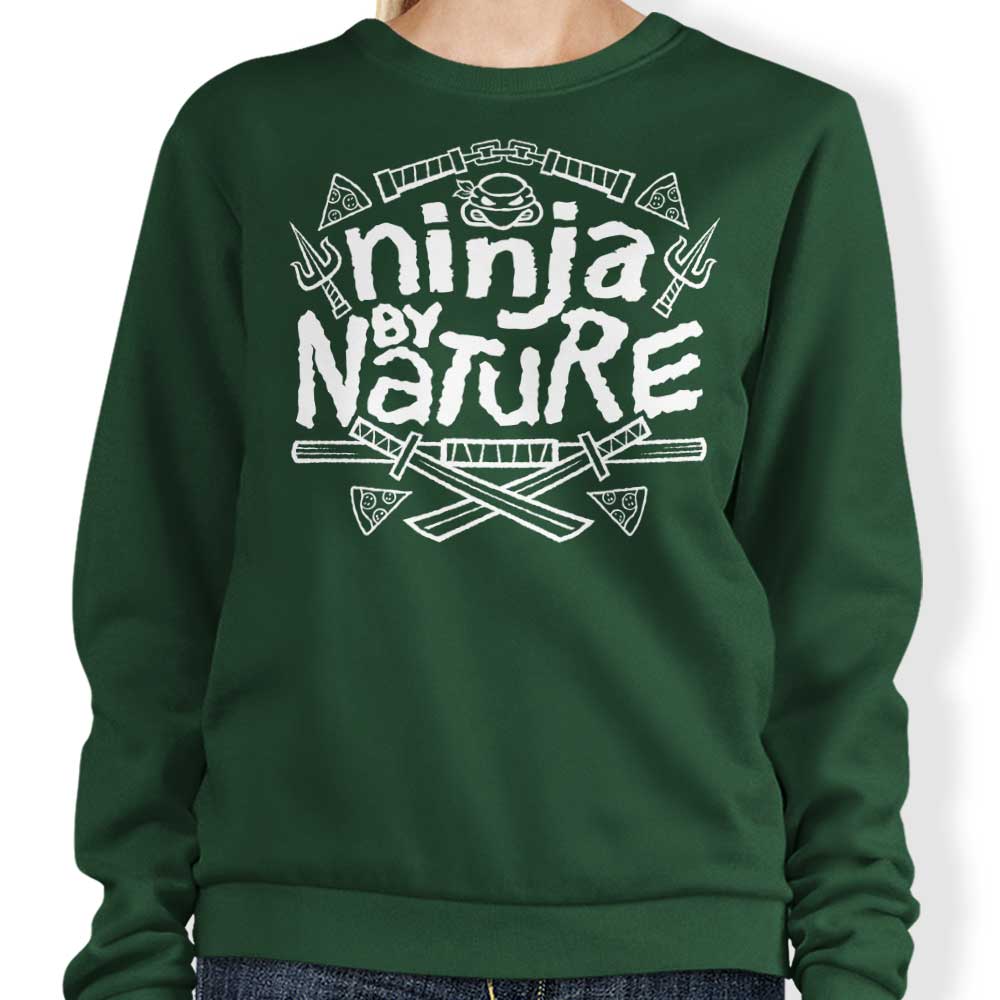 Nature-Inspired Ninja Crewneck Sweatshirt by Ryan Astle