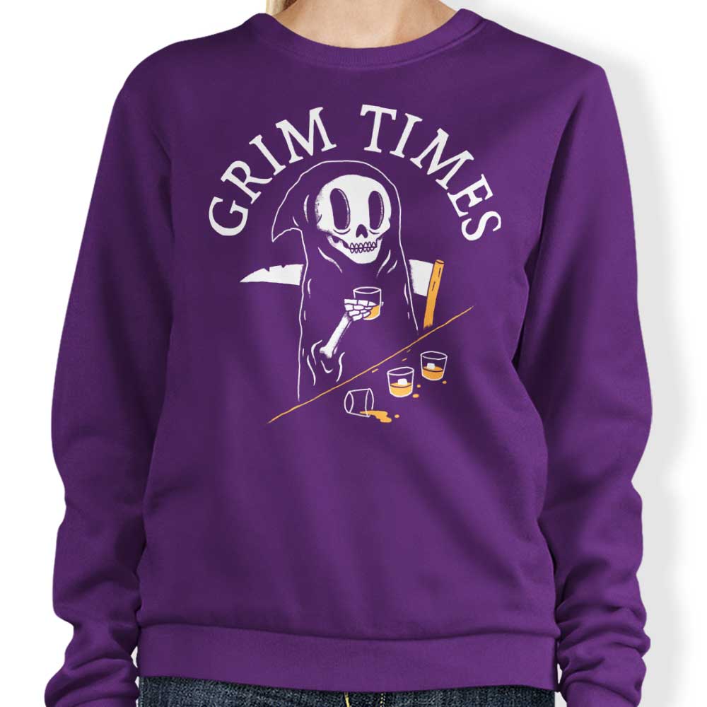 DinoMike's Grim Times Crewneck Sweatshirt for All Sizes