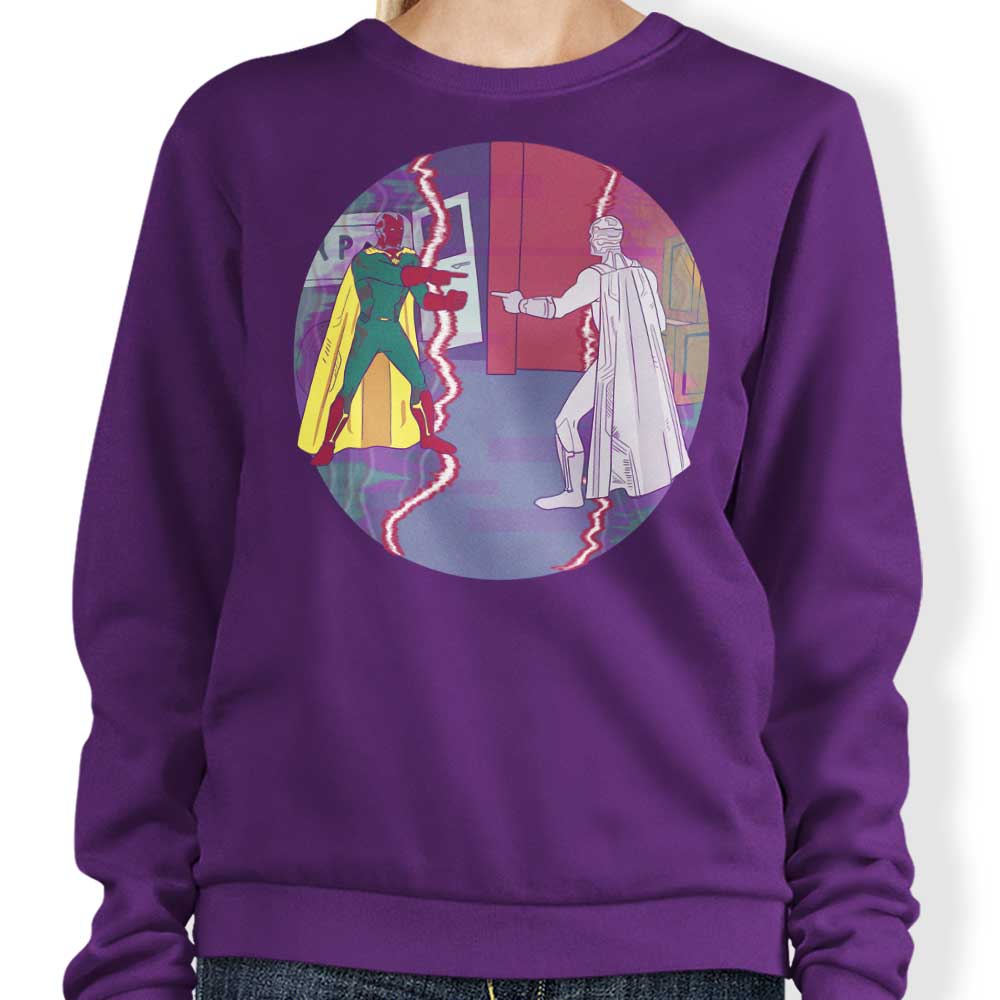MarianoSan's Two Visions Comfortable Crewneck Sweatshirt in S - 4XL