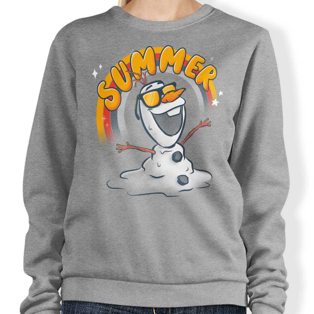 Teesgeex Melting Summer Crewneck Sweatshirt for All Sizes
