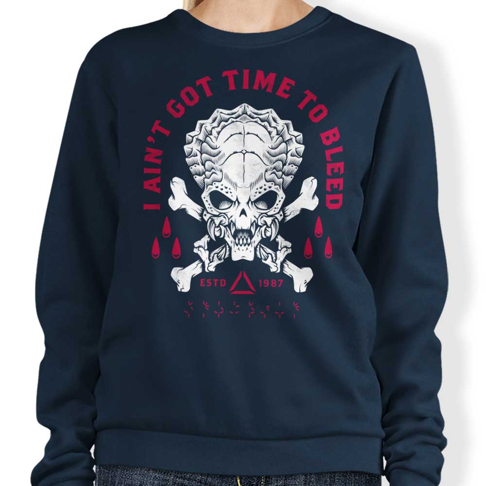 Time to Bleed Crewneck Sweatshirt - Comfortable and Durable Apparel