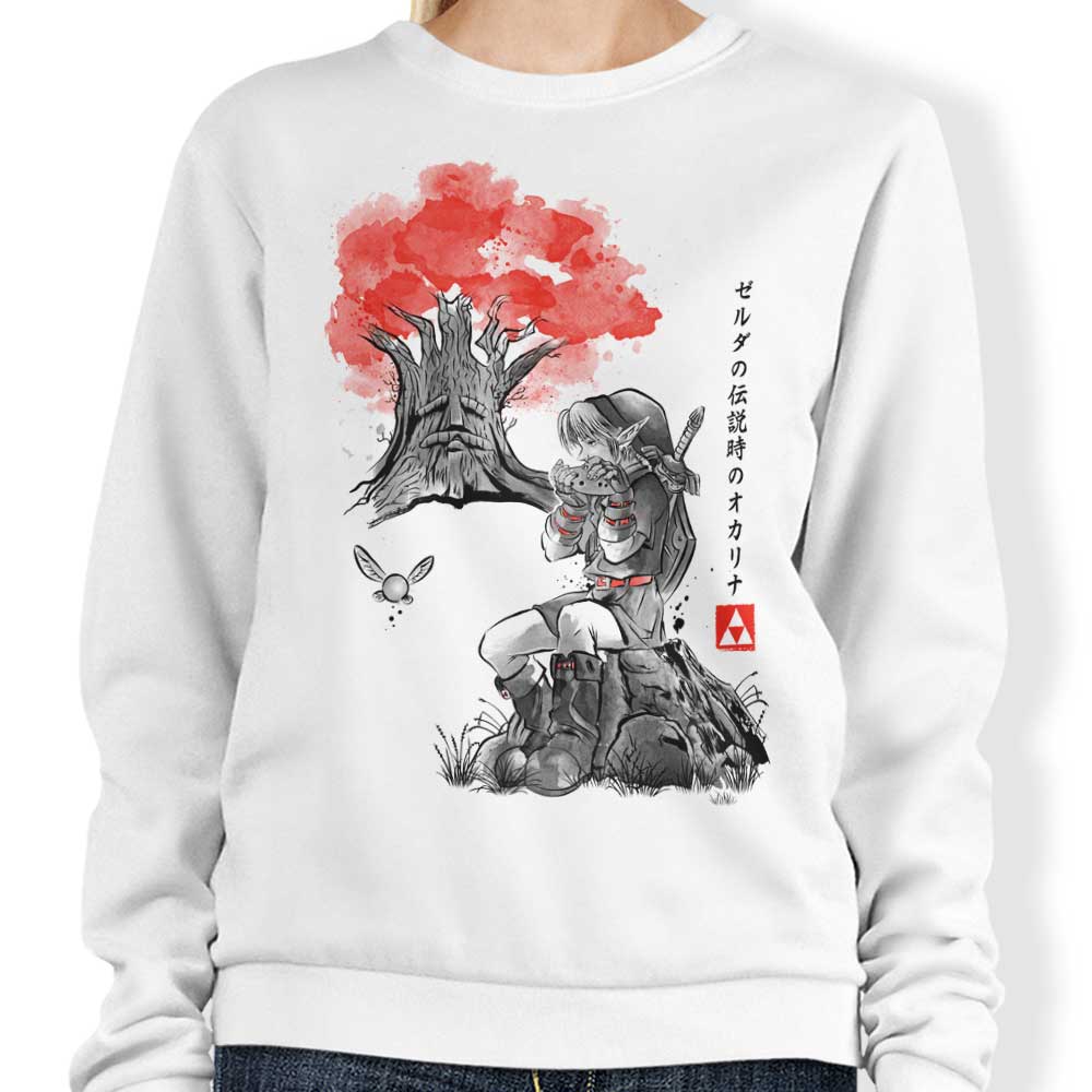 Dr. Monekers' Stylish The Great Deku Sumi - e Crewneck Sweatshirt