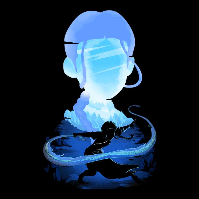 Donnie Illustrations' Water and Ice Crewneck Sweatshirt for All Sizes