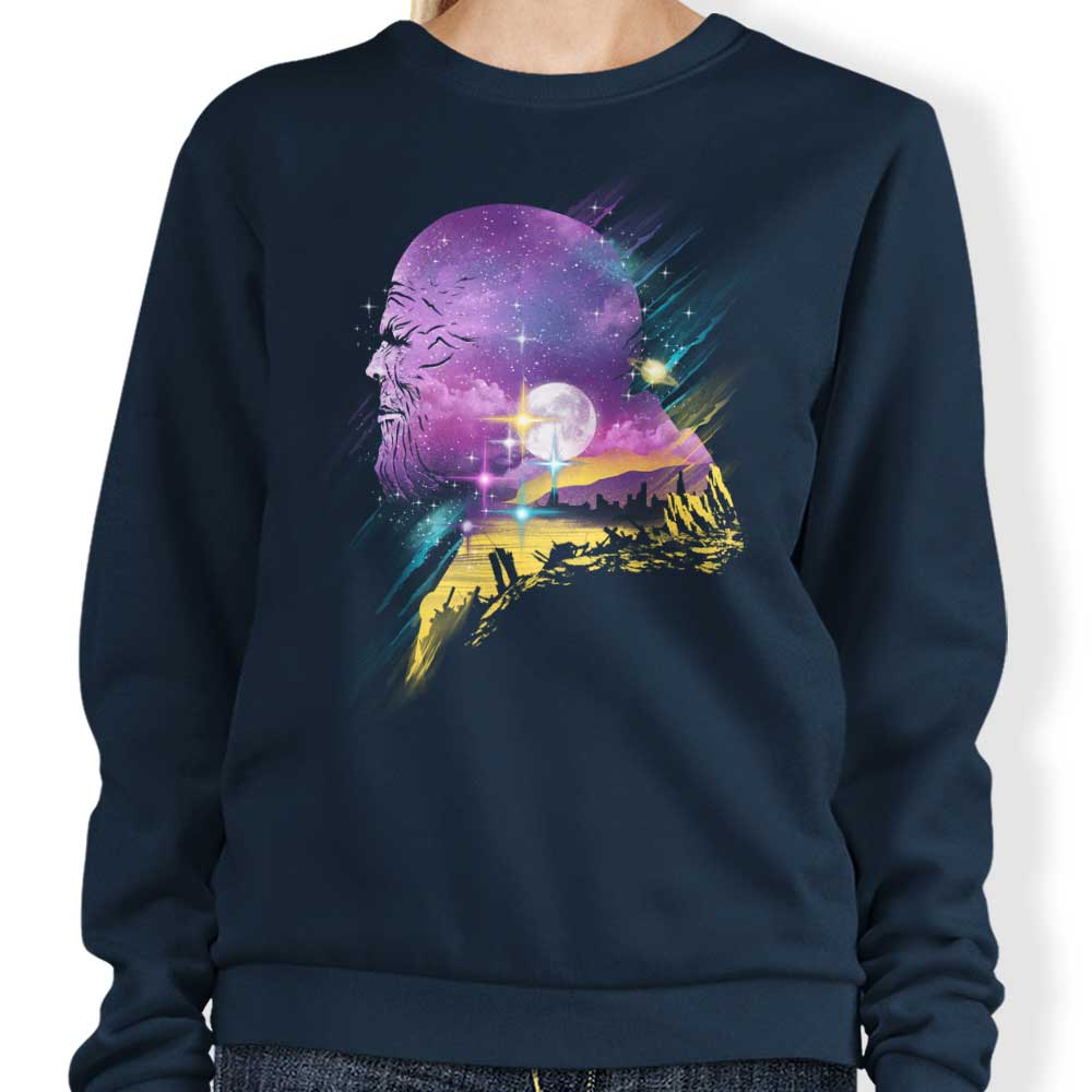 Dandingeroz Galactic Titan Comfortable Crewneck Sweatshirt in S - 4XL