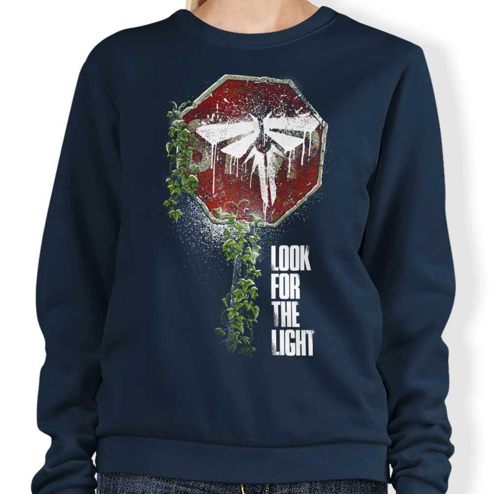 Rustenico's Comfortable 'Look for the Light' Crewneck Sweatshirt, S - 4XL