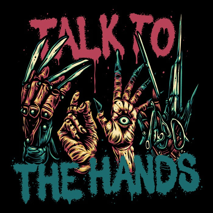 Glitchygorilla's Stylish 'Talk to the Hands' Sweatshirt