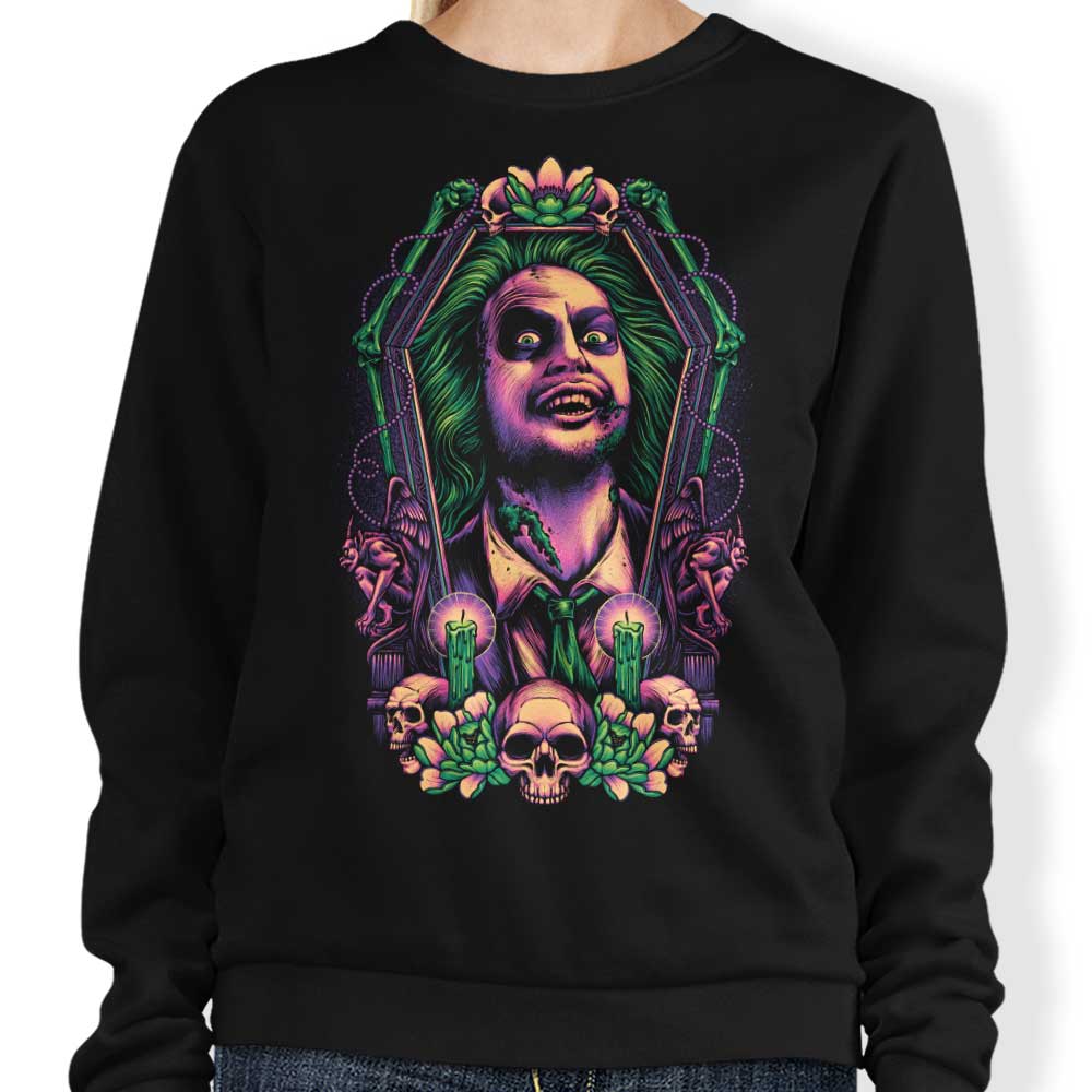 Glitchygorilla's Framed Bio - Exorcist Comfortable Crewneck Sweatshirt
