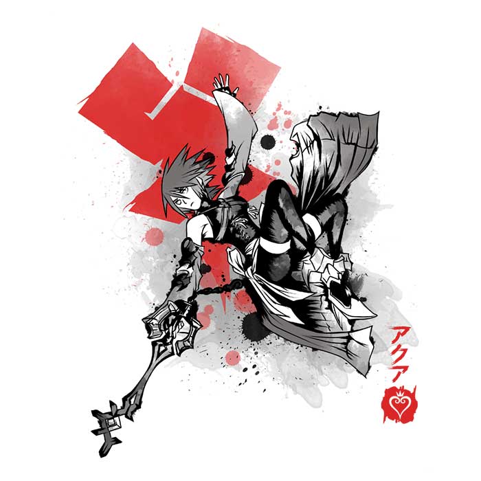 Soulkr Keyblade Master Sumi-e Crewneck Comfortable Sweatshirt