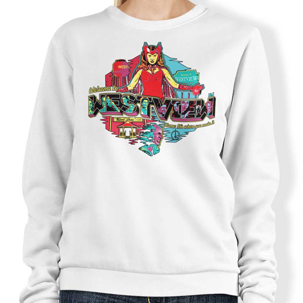 Welcome to Westview - Comfortable Crewneck Sweatshirt for All Sizes