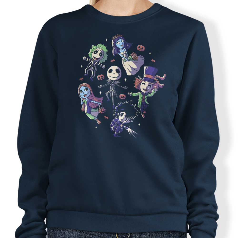 Edu.ely's Burton's Halloween Themed Crewneck Sweatshirt for All Sizes