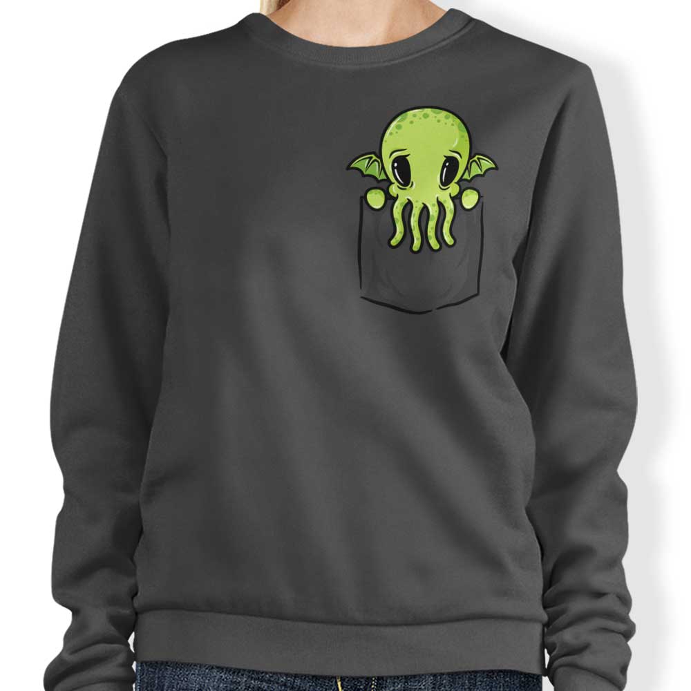 Cthulhu Themed Pocket Crewneck Sweatshirt