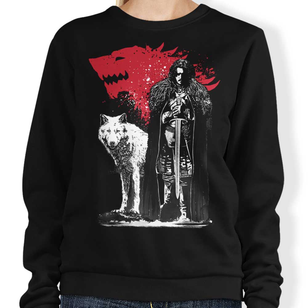 Dr. Monekers' The King and the Wolf Crewneck Sweatshirt in S - 4XL