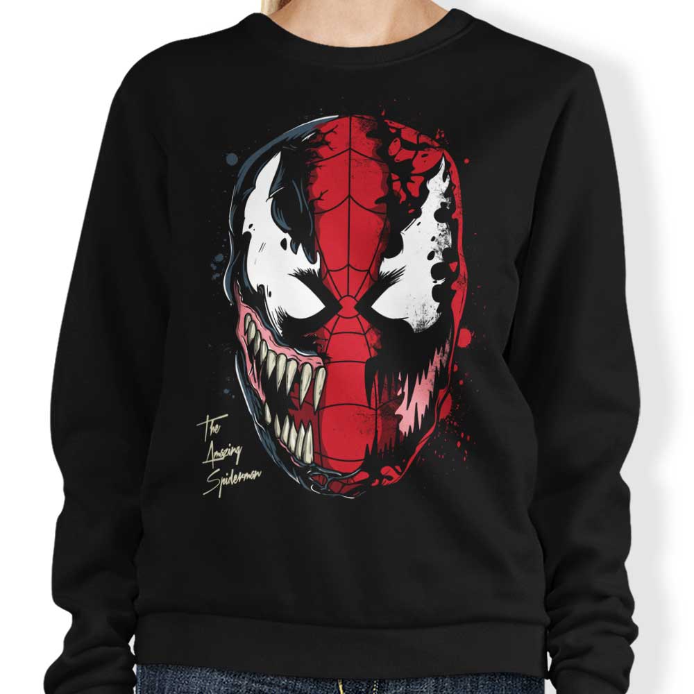 Soulkr's Comfortable Daft Spider Crewneck Sweatshirt in S - 4XL Sizes