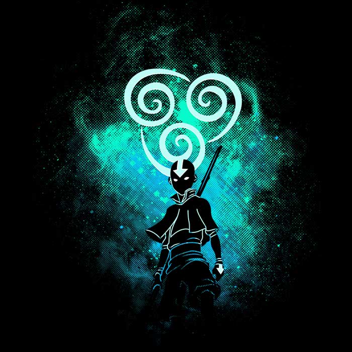 Donnie Illustrations' Air Bender Art Crewneck Sweatshirt in S - 4XL