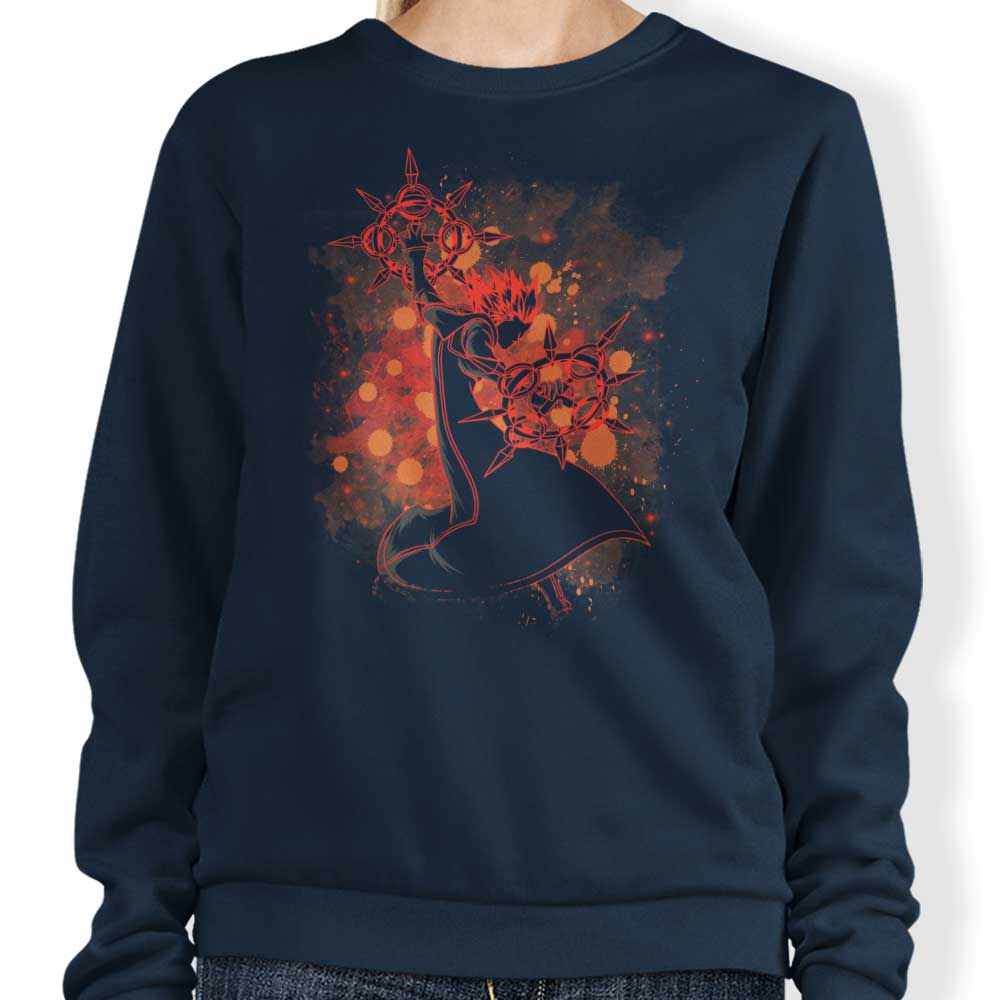 Soulkr's Stylish Inked Flurry Crewneck Sweatshirt in S - 4XL Sizes
