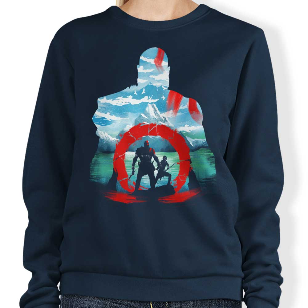 Dandingeroz's God Silhouette Crewneck Sweatshirt in S - 4XL Sizes