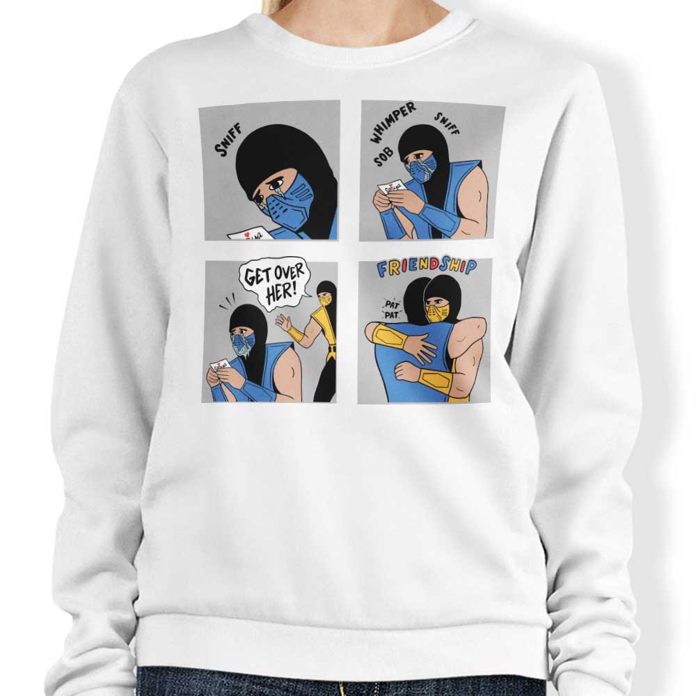 Stylish 'Get Over Her' Crewneck Sweatshirt for Casual Wear