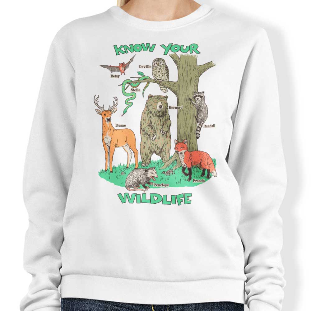 Hillary White's Wildlife Awareness Crewneck Sweatshirt