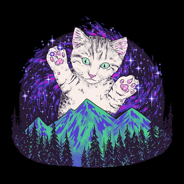 Aurora Meowalis Fashion Crewneck Sweatshirt by Hillary White