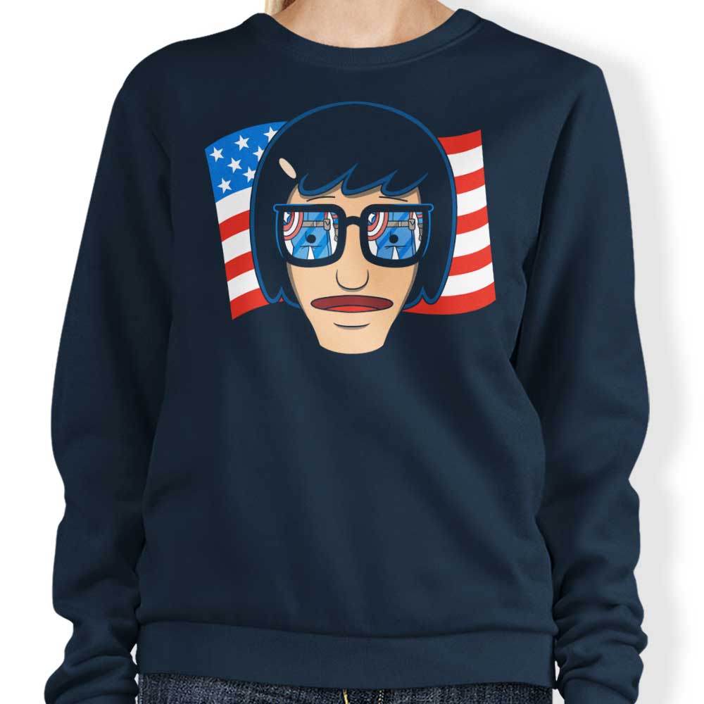 Star-Spangled Design Crewneck Sweatshirt for All Sizes