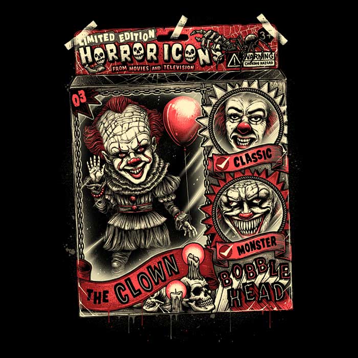 Glitchygorilla's Comfortable Bobble Clown Crewneck Sweatshirt in S - 4XL
